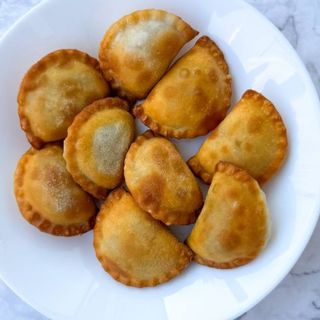 Pierogi z mięsem (porcja L) smażone