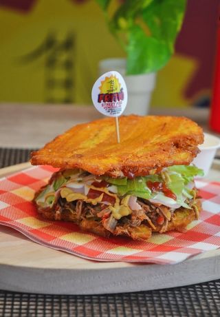 Patacon banana fritta