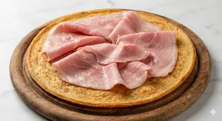 Farinata con prosciutto cotto