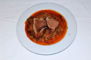 Varza calita cu ciolan afumat fara os