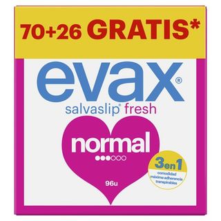 Salvaslip Evax Fresh, Caja 70+26 Uds
