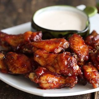 crispy alitas Barbacoa Pegajosa.