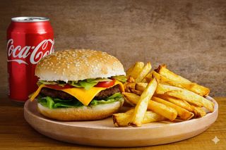 Menú burger de ternera (300 g.)