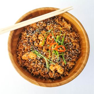 Fried Shrimp Rice with caju