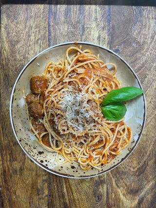 Spaghetti z pulpecikami