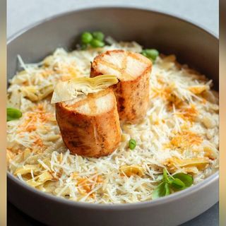 Медальони з індички з трюфельним орзо