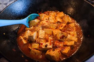 102 Tofu formaggio cinese in salsa piccante