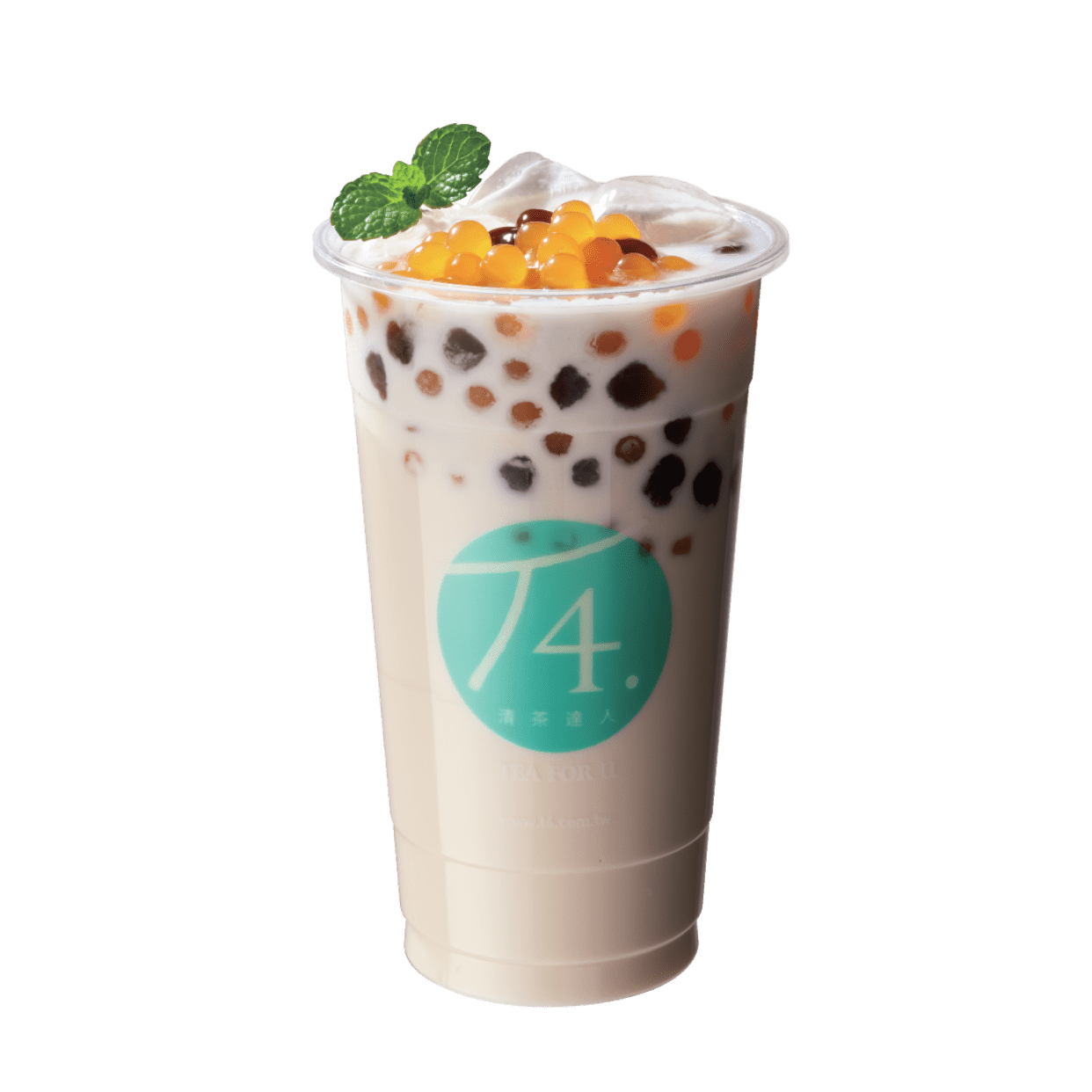 Té Royal Con Leche Con Perlas Y Bolitas De Melón (700 Ml.)