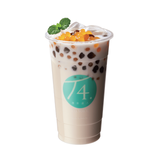 Té Royal Con Leche Con Perlas Y Bolitas De Melón (700 Ml.)