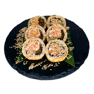 Ft. w omlecie z pieczonym łososiem