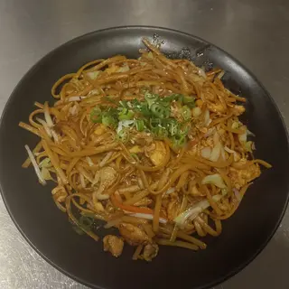 Tallarines con pollo 