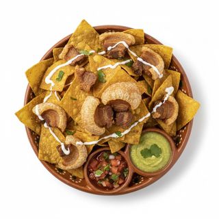 Totopos Con Chicharrón Crujiente