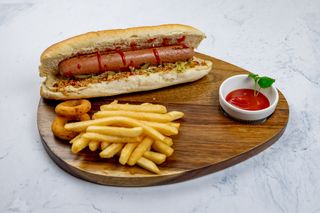 Americano hot dog