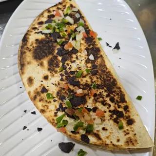 Quesadilla de bacon y queso