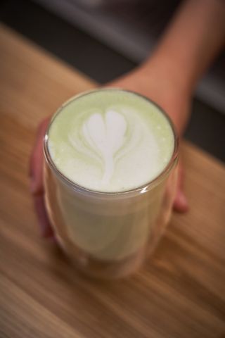 Matcha cu lapte vegetal