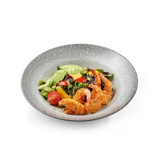 Salată cu creveți și portocală