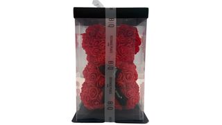 Kwiatowy miś czerwony