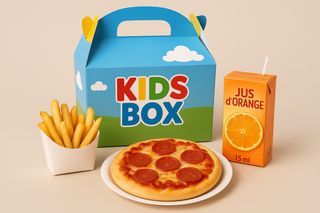 Pizza Mini + Jus + Frites