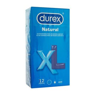 Caja de 12 Preservativos Durex Natural  XL 
