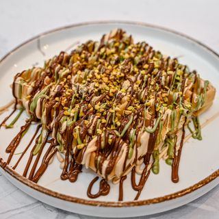 Classic waffle Pistachio Nutella