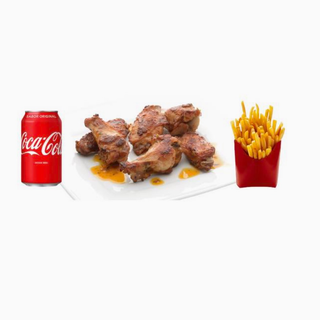 Menú Alitas De Pollo  (6 Uds.)