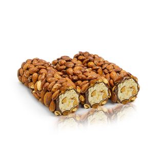 Rulou cu crema de alune, ciocolata si migdale