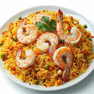 Biriyani z krewetkami