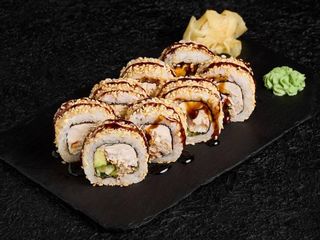 Рол філадельфія з вугром у кунжуті (255г)