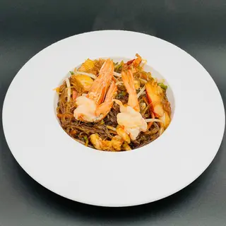 55. Spaghetti di soia con frutti di mare