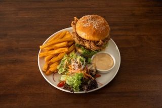 Crispy chicken burger menù