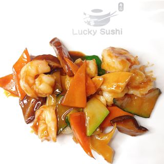 84. Gamberi con cinque colori