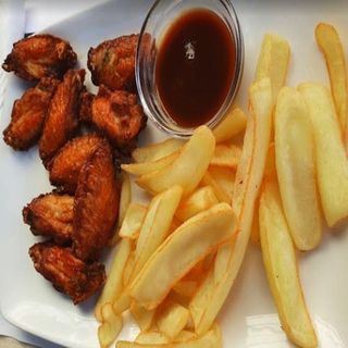 Alitas Con Salsa Barbacoa