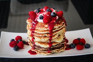 pancakes fruits rouges