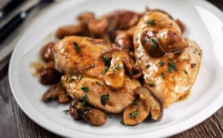 Курица с грибами