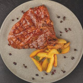 Стейк Тибон с картофелем по-деревенски (380 гр.)