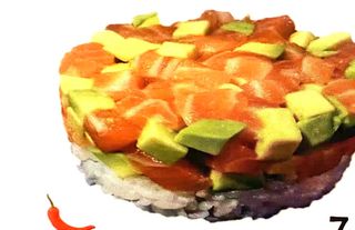 143.Tartar Salmón Con Alsa Y Sésamo