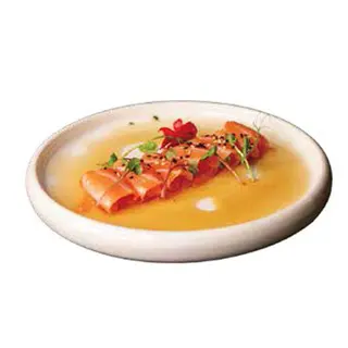 Carpaccio di salmone affumicato