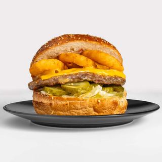 Onion spicy smashed burger