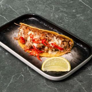 Habanero Taco (Pulled Pork, Julienne Di Patate , Mayo Wasabi, Habanero)