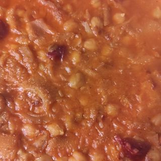 Callos con garbanzos 