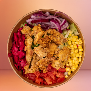 Crispy chicken bowl
