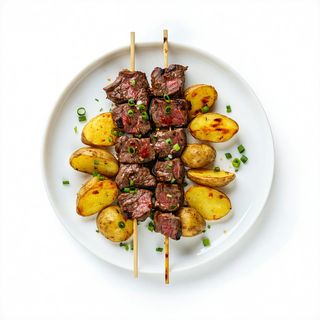 2 Pinchitos Con Patatas