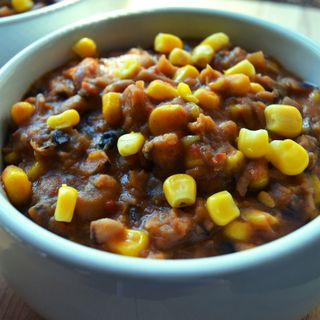 Nigerian Beans mixed with sweetcorn(Adalu