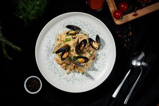 Orez cu fructe de mare