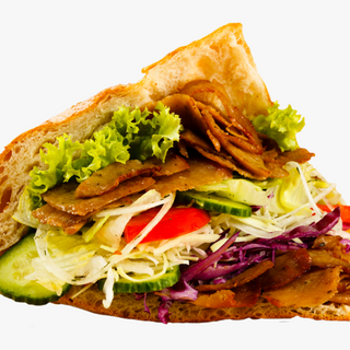 Kebab De Pollo O Ternera Con ensalada