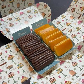 Pastas de té de limón y chocolate