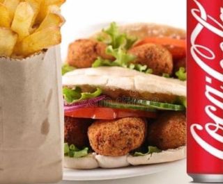 Menù panino falafel