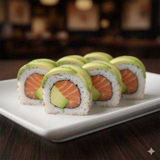 9.Uramaki salmone e avocado