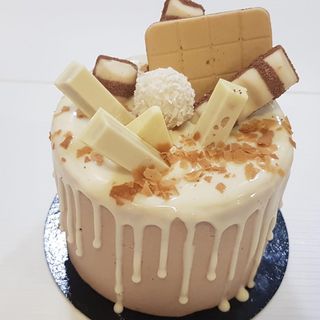 Tarta de Nutella y chocolate blanco (porción)