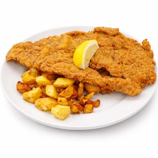 Plat d'escalope de poulet